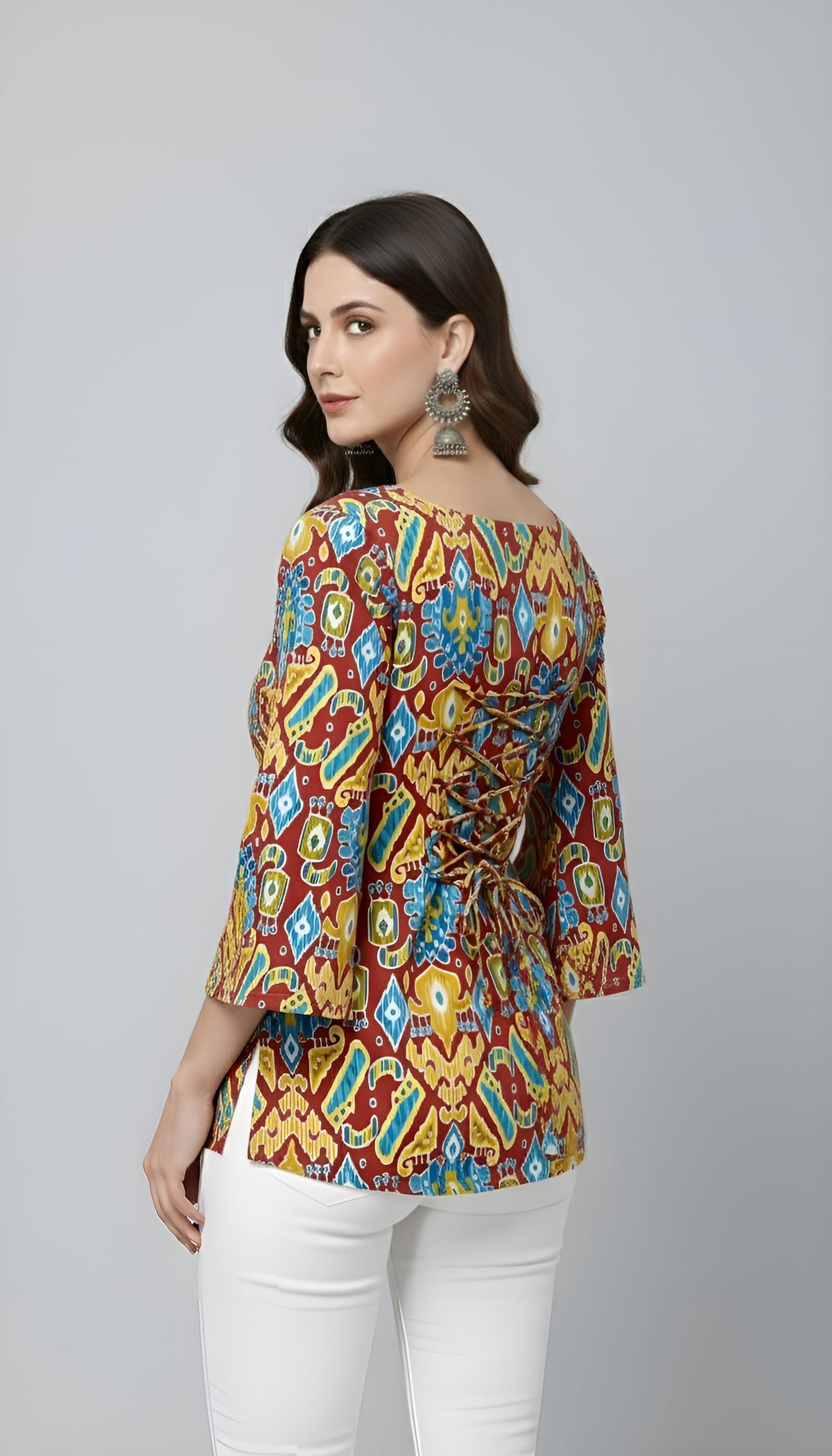 Women Multicolor Printed Straight Tunic