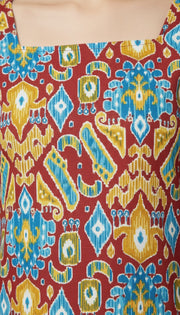 Women Multicolor Printed Straight Tunic