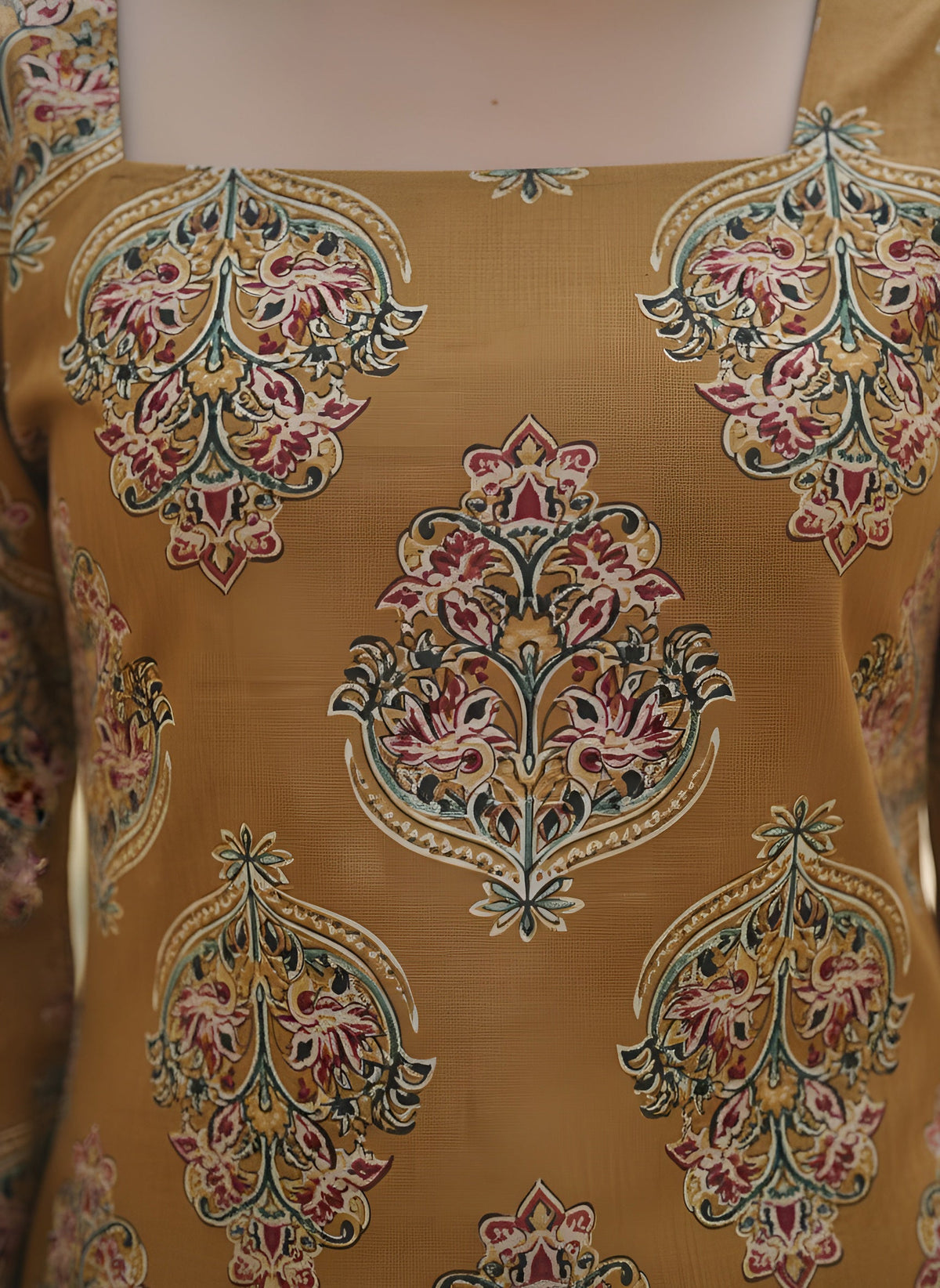 Women Yellow Printed Straight Tunic