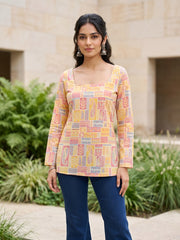 Women Multicolor Printed Straight Tunic