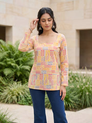 Women Multicolor Printed Straight Tunic