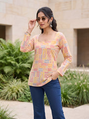 Women Multicolor Printed Straight Tunic