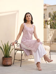 Lavender Floral Printed Co-Ord Set for Women
