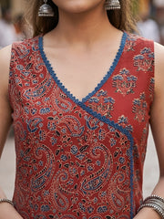 Maroon Printed Co-Ord Set for Women
