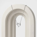 925 Sterling Silver Heart Lock CZ Pendant Necklace for Women