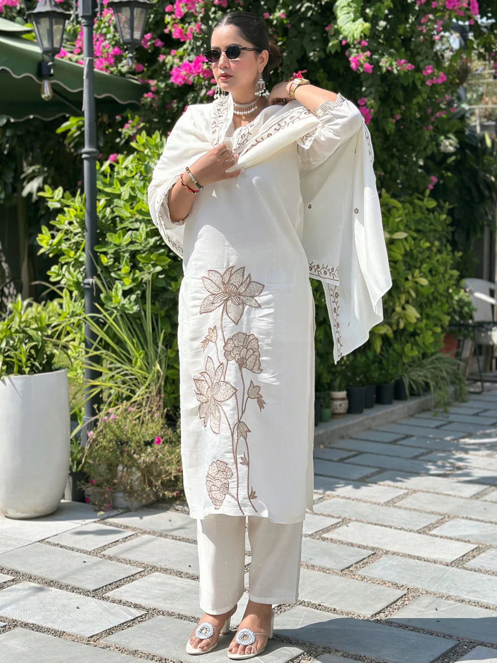 Ivory Noor Embroidered Festive Set
