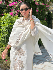Ivory Noor Embroidered Festive Set