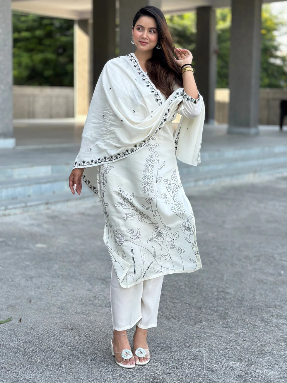 Ivory Botanical Elegance Set