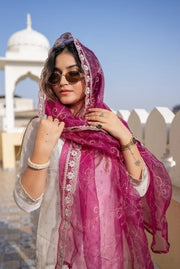 Eshanya Embroidered Chanderi Silk Kurta Set