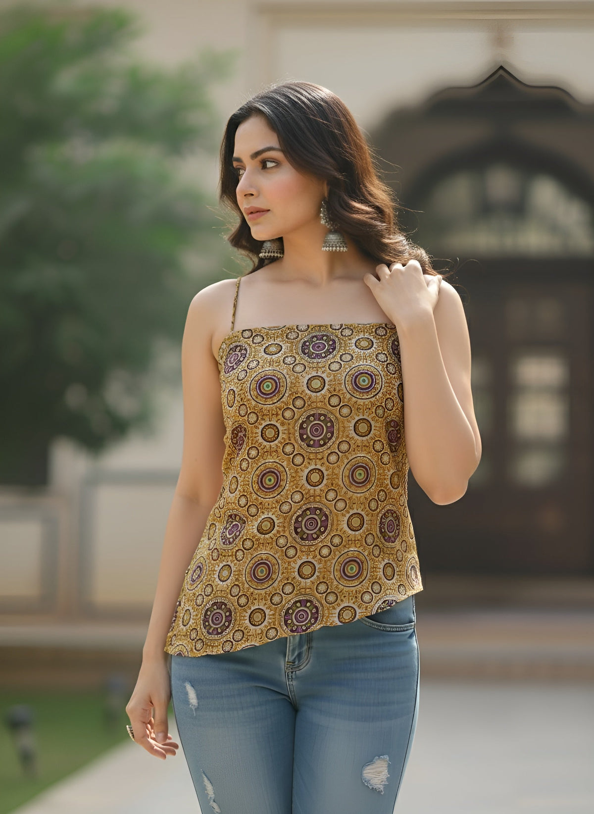 Women Multicolor Printed Top