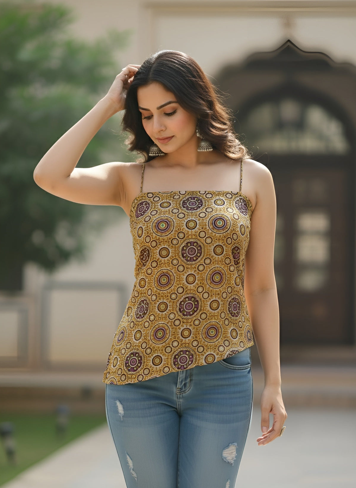 Women Multicolor Printed Top