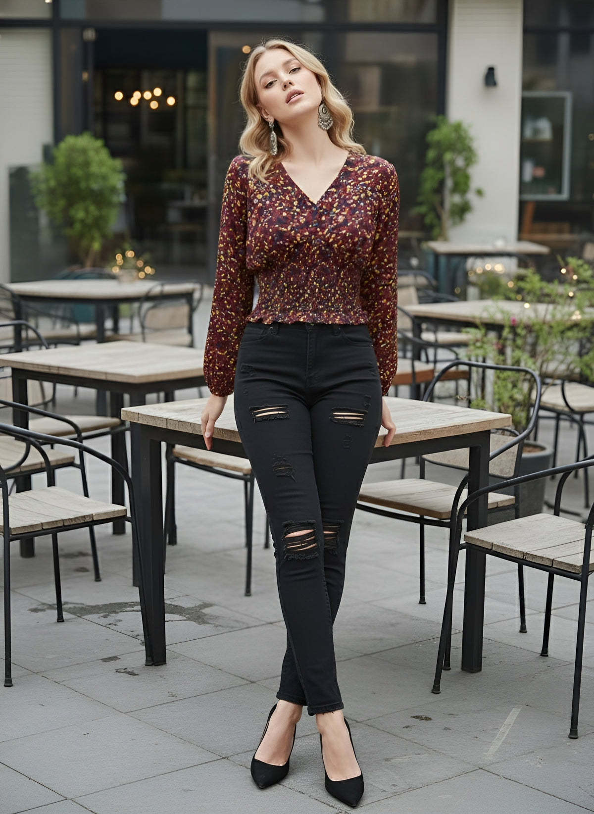 Women Multicolor Printed Top