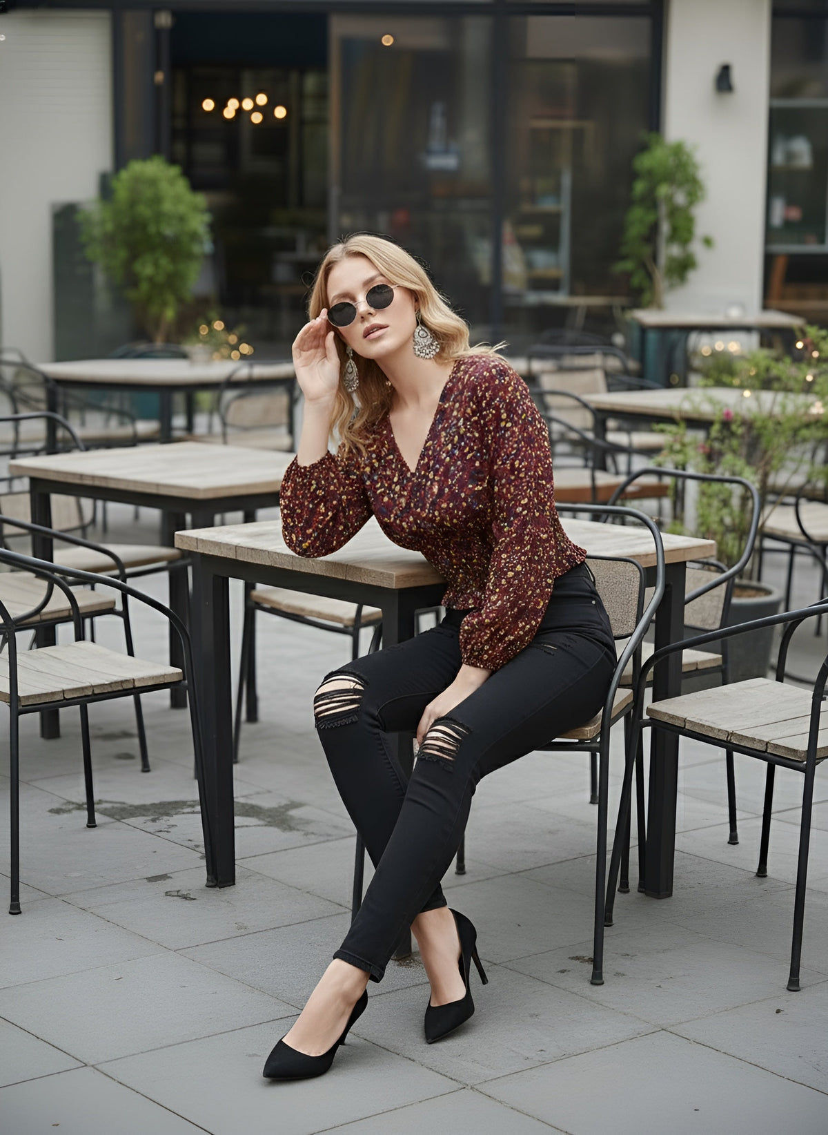 Women Multicolor Printed Top