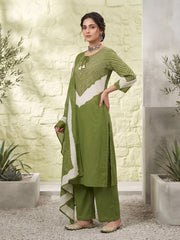 Reshma Printed Straight Kurta With Dupatta set for Women