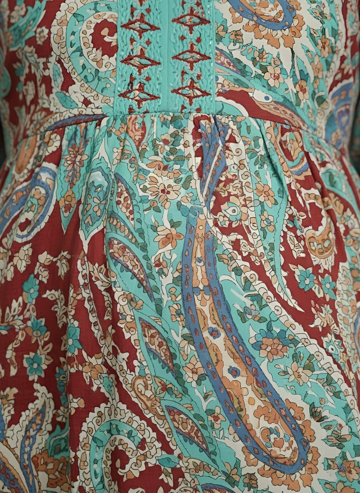 Multicolor Printed Maternity Dress for Women