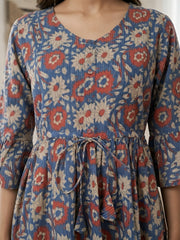 Multicolor Printed Maternity Dress for Women