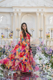 Nyra Multicolor  Printed Sharara Set
