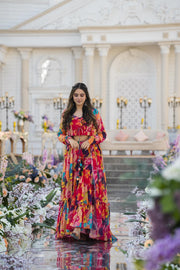 Nyra Multicolor  Printed Sharara Set