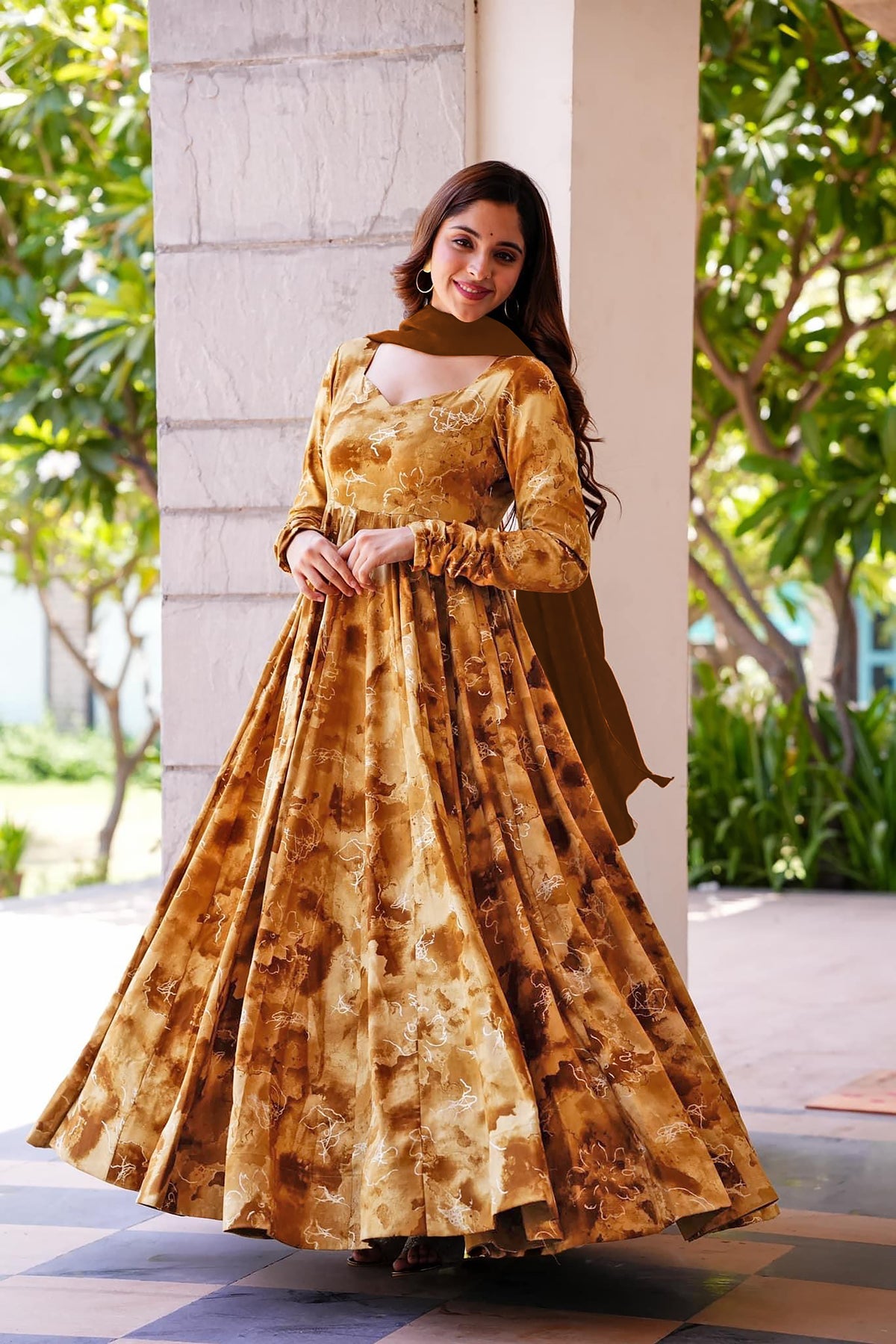 Anara Rayon Anarkali Gown