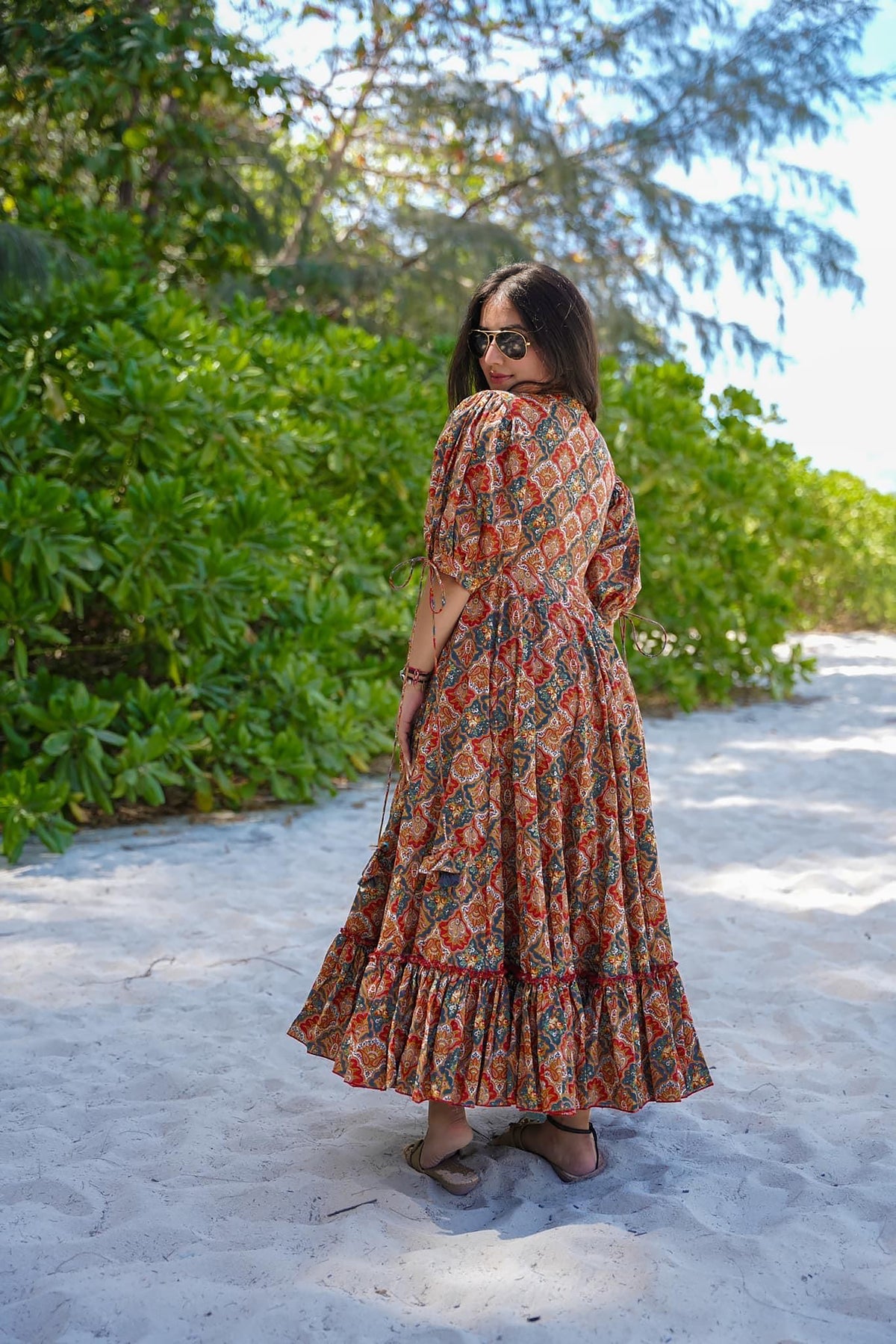 Kiara Rayon Multicolor Anarkali Dress