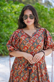 Kiara Rayon Multicolor Anarkali Dress