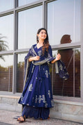 Meher Muslin Printed Anarkali Set