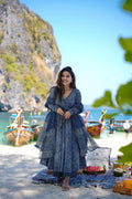 Meher Muslin Printed Anarkali Set