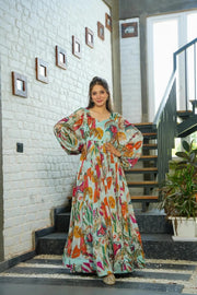 Aroha Rayon Anarkali Set