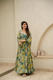 Aroha Rayon Anarkali Set