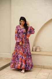 Aroha Rayon Anarkali Set