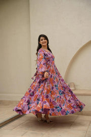Aroha Rayon Anarkali Set