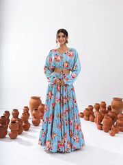 Amara Crop Top & Lehenga Set