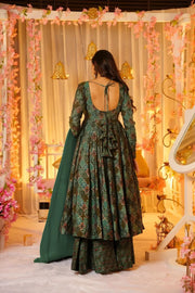 Noor Heavy Digital Printed Muslin Anarkali Set