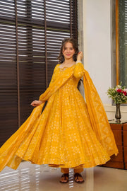 Noor Heavy Digital Printed Muslin Anarkali Set