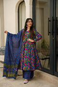 Noor Heavy Digital Printed Muslin Anarkali Set