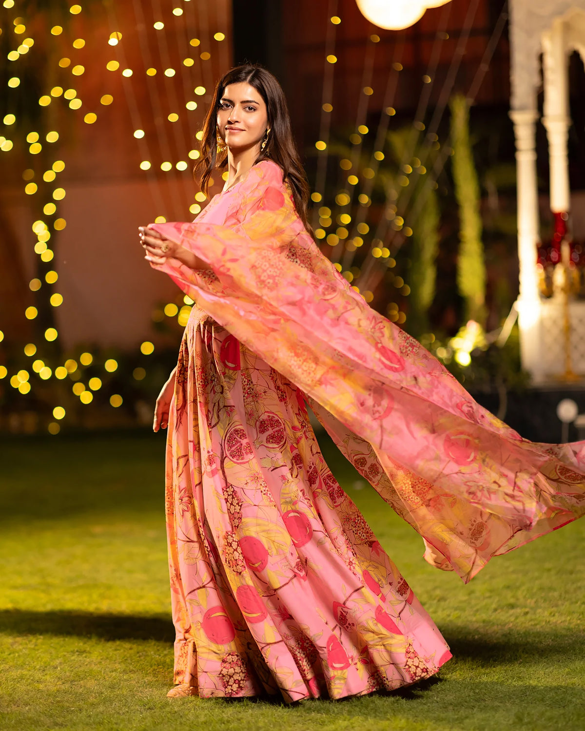 Alara Crop Top & Lehenga Set