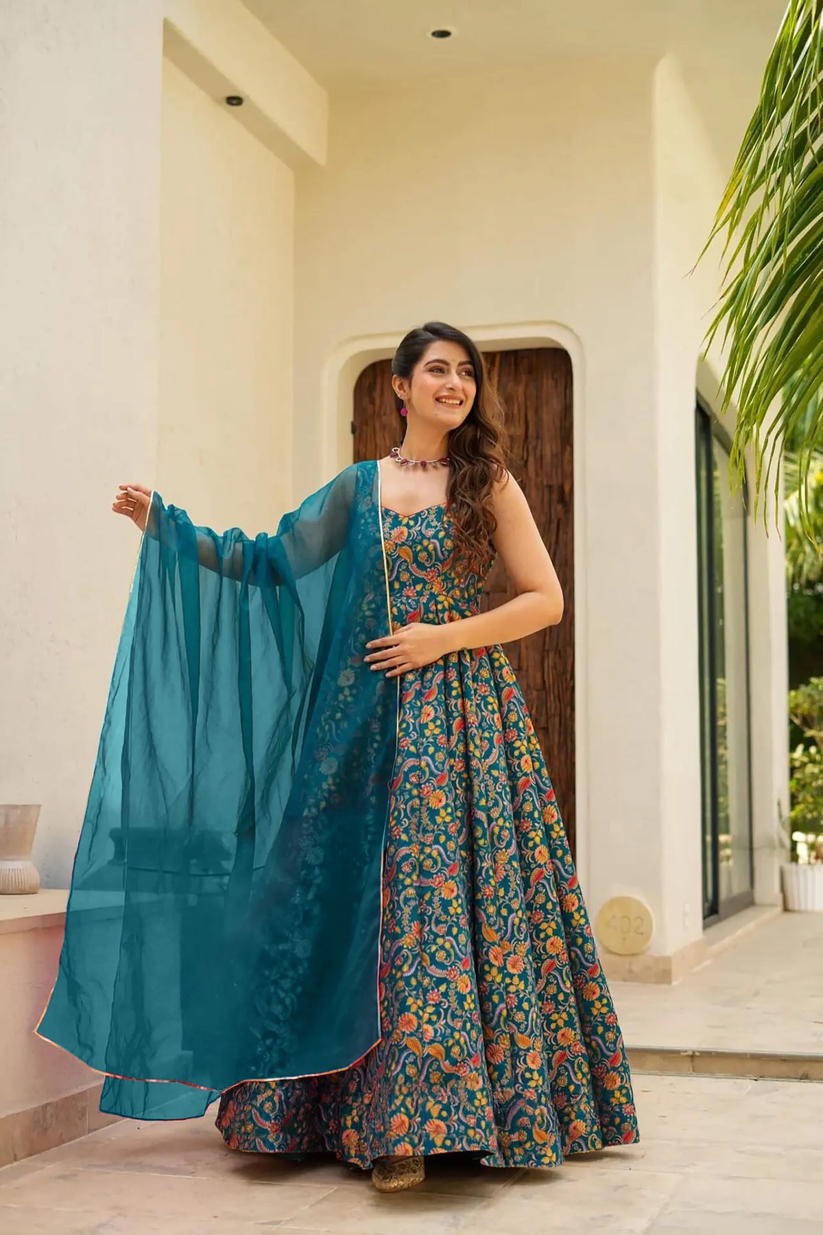 Inara Silk Anarkali Set