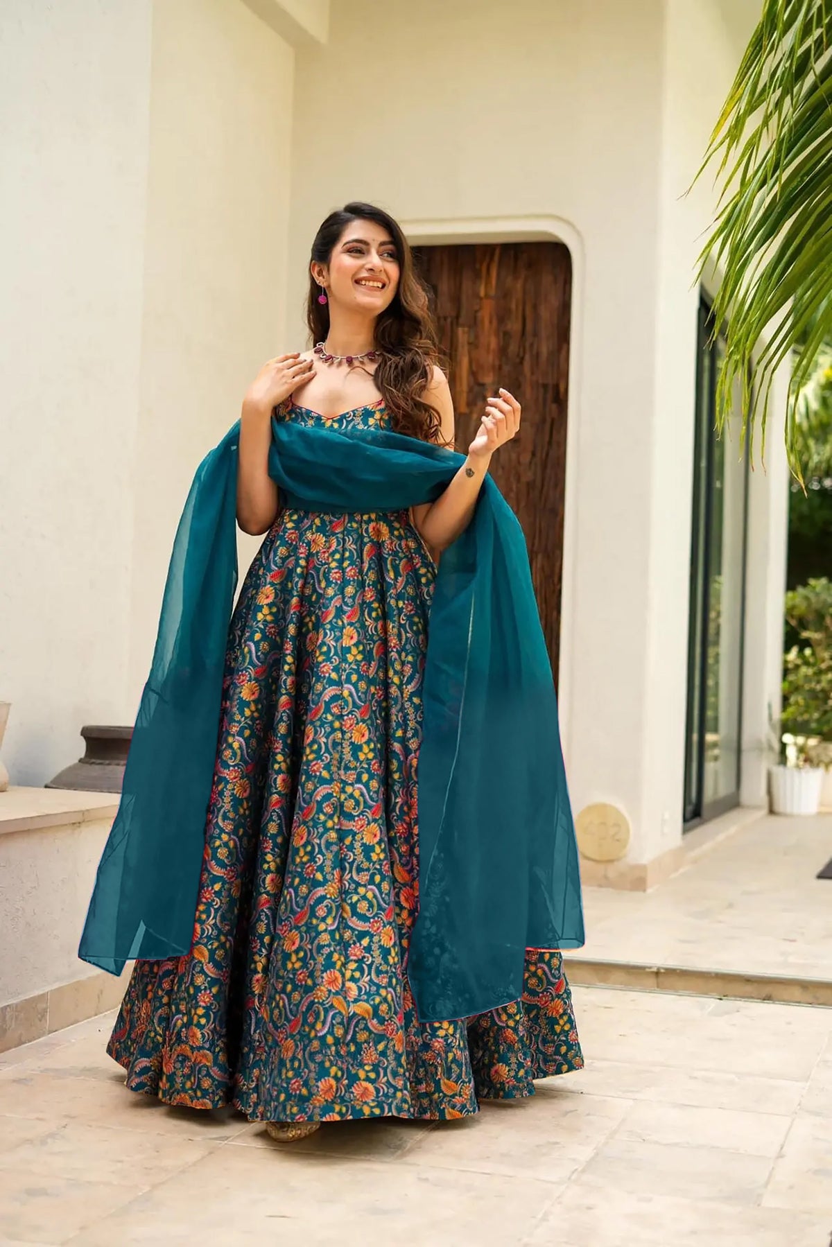 Inara Silk Anarkali Set