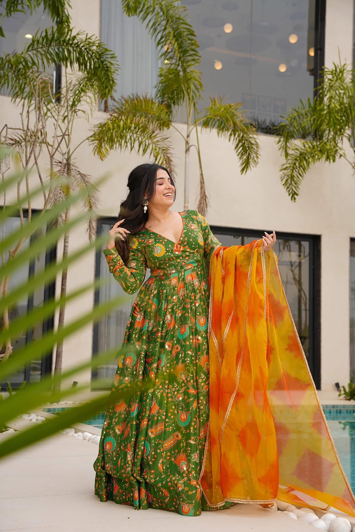 Arana Silk Anarkali Set