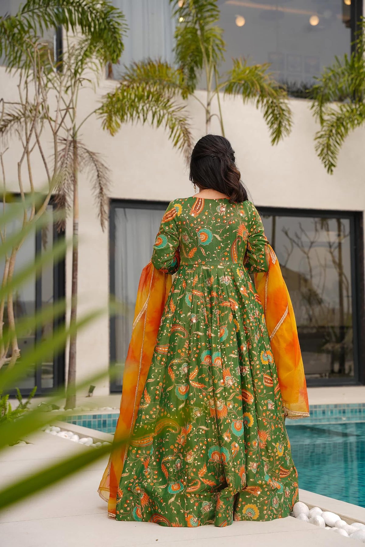Arana Silk Anarkali Set