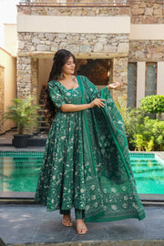 Forest Green Muslin Suit