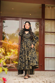 Black Gold Muslin Suit