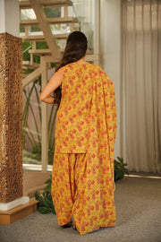 Mustard Paisley Cambric Cotton Suit