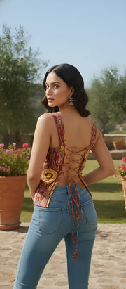 Multicolor Stylish Printed Top For Women