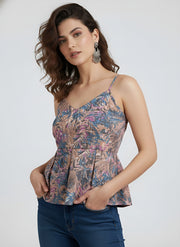 Women Multicolor Printed Top