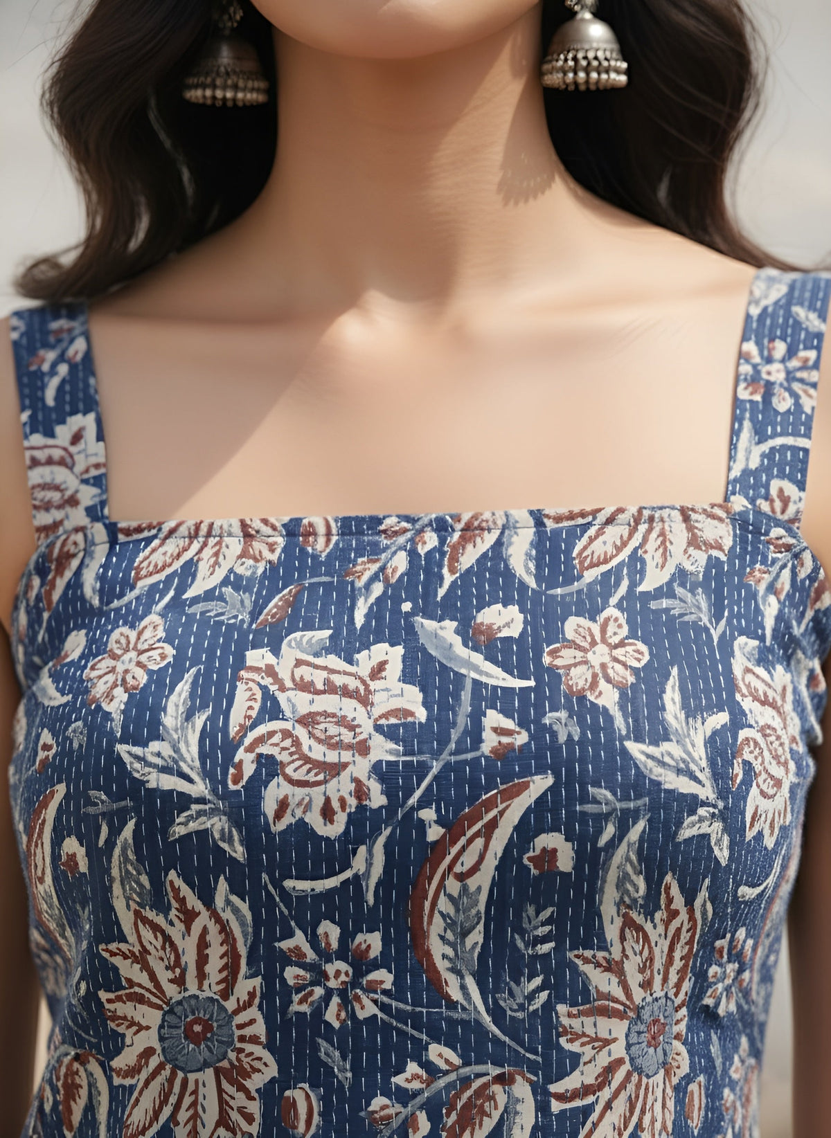 Women Blue Printed Top