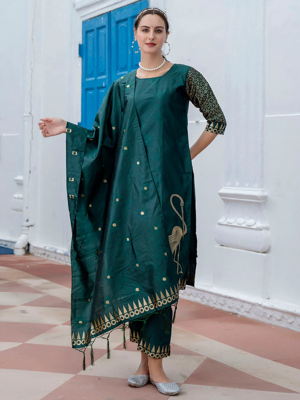 Zaria Printed Kurta Set