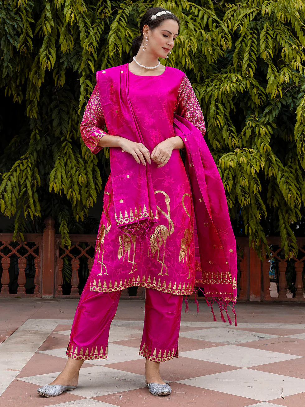 Zaria Printed Kurta Set