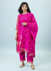 Gulnaar Printed Cotton Silk Kurta Set