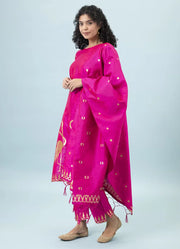 Gulnaar Printed Cotton Silk Kurta Set